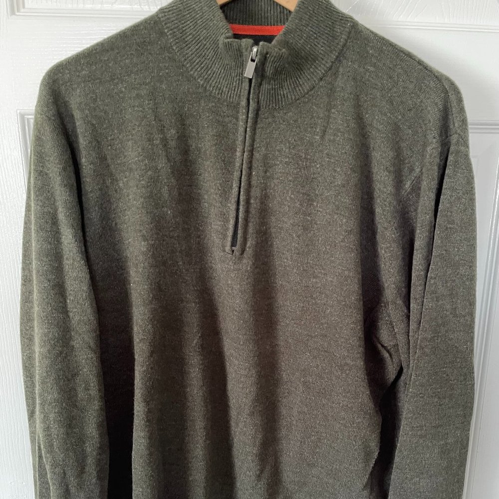 Bachrach XXL 1/4 Zip Sweater Hunter Green